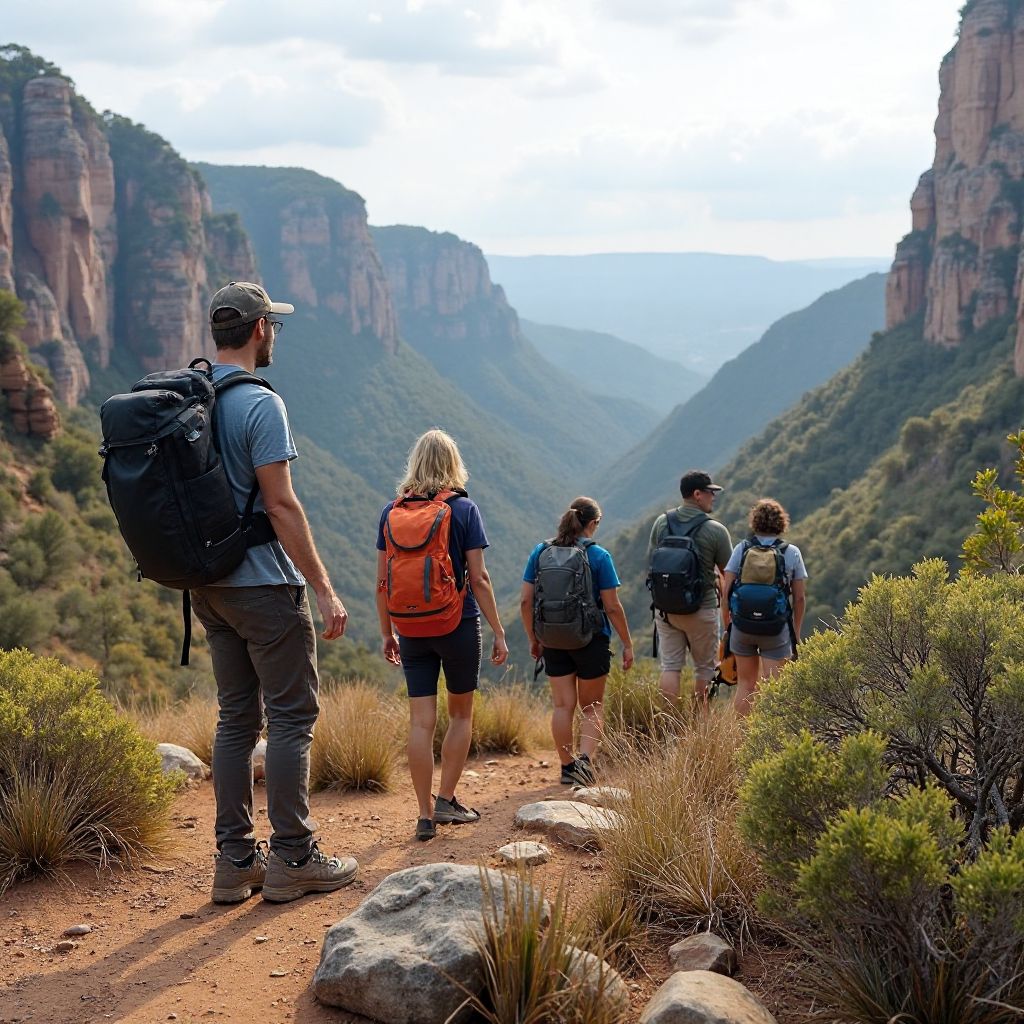 Team Leading Group Hike